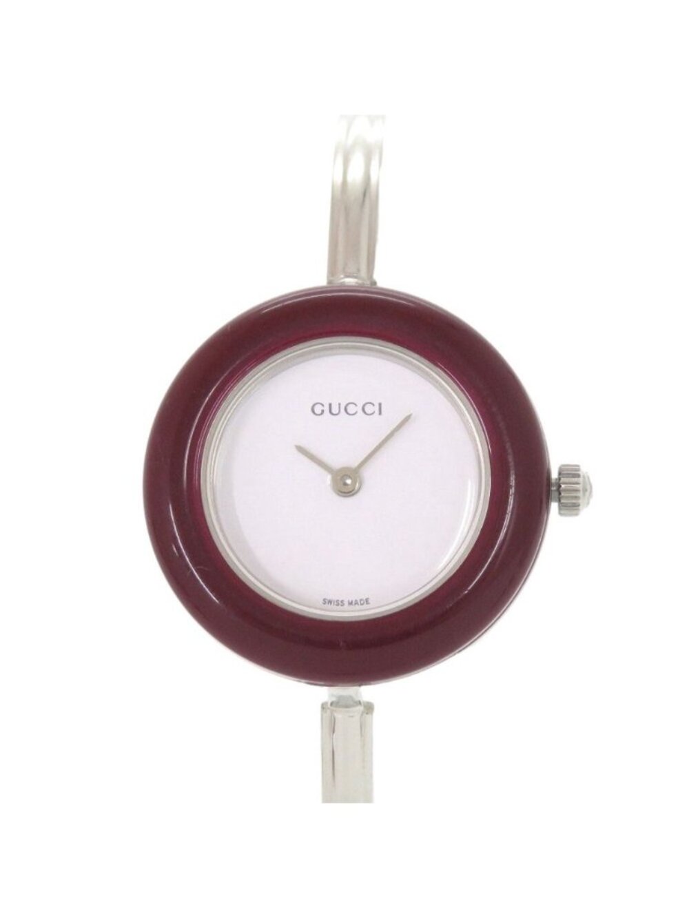 Gucci SS White Quartz Watch Dial